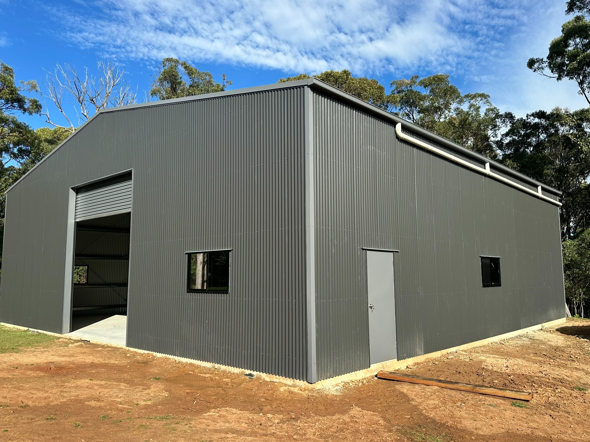 Large completed custom shed by Samlock